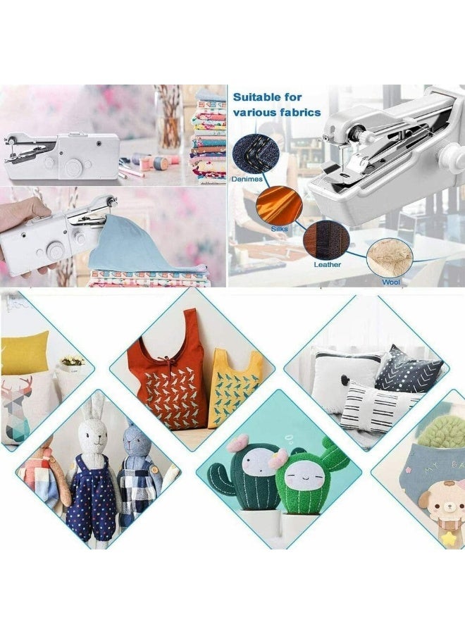 AZTECO Handheld Sewing Machine – Mini Portable Cordless Electric Stitching Machine for DIY, Clothes, Fabrics, Jeans, Quick Repair, Home & Travel - Image 2